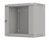 Lanberg Szafa instalacyjna rack wisząca 19 cali 9U 540x350 szara drzwi przeszklone ( flat pack)